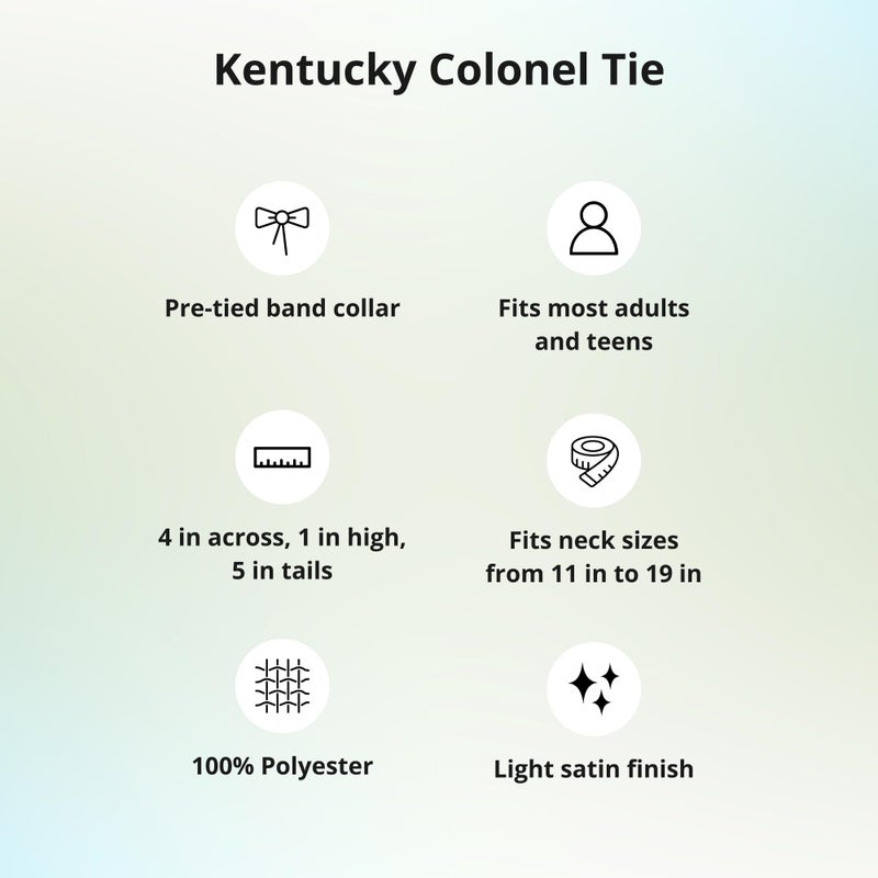 tiemart Kentucky Colonel Tie (Dark Navy Blue) - Image 5